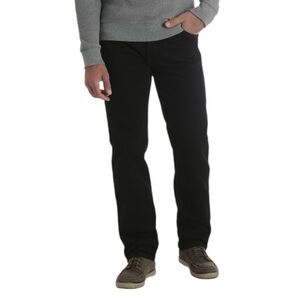 Rustler Mens Black Jeans Straight Leg Classic Heavyweight Denim 30 x 30 Durable